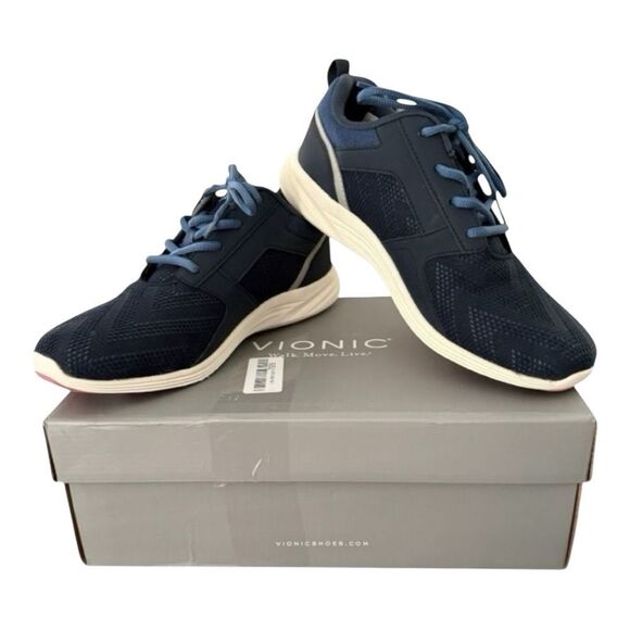 Vionic Agile Lyla Blue Sneakers Women’s 9.5 Wide Pre-Loved Excellent Condition - Picture 1 of 11